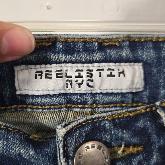 Men's Reelistik NYC Distressed Skinny Jeans Sz 29 - Picture 6 of 11